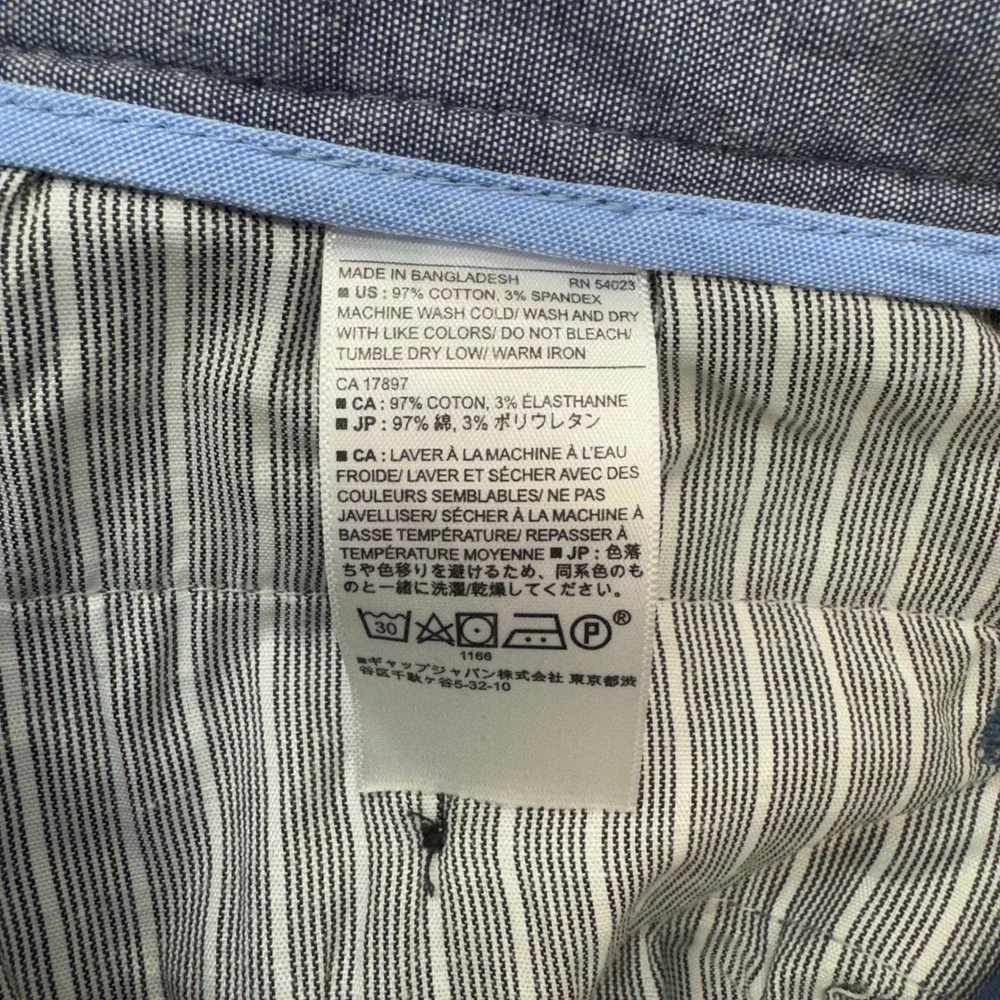 Banana Republic Pants Mens 32x28 Blue Emerson‎ Chino Preppy Classic Workwear